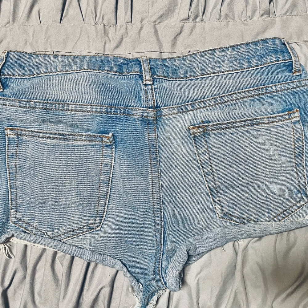 Mid Rise Denim Shorts - Picture 3 of 3